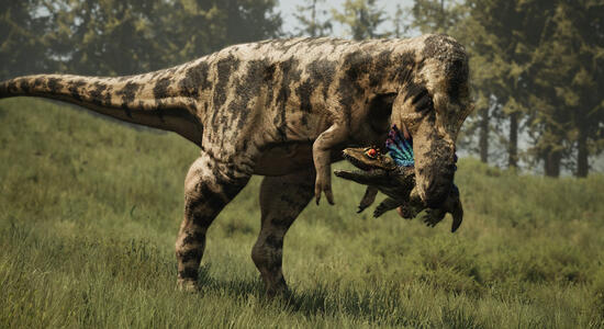 &quot;Ribbed&quot; Daspletosaurus &amp; &quot;Rainbow&quot; Platyhystrix